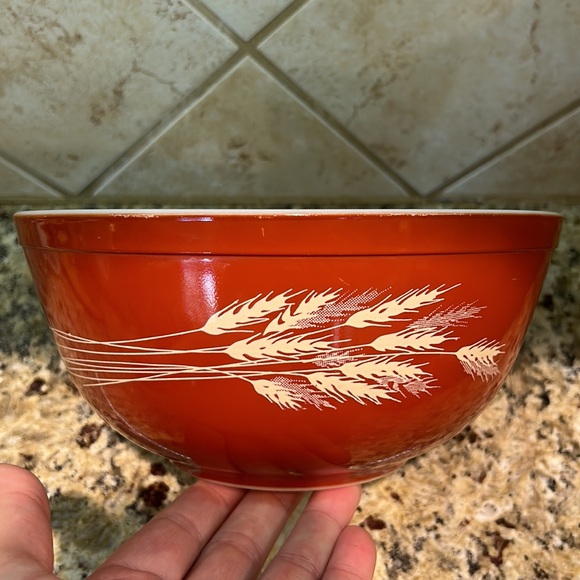 Vintage PYREX Autumn Harvest Mixing Bowl Rust Orange 403 - Picture 2 of 6